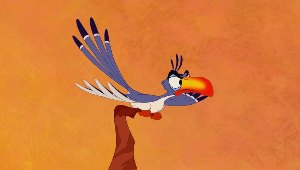 Quel animal est Zazou dans Le Roi lion