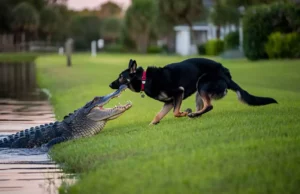 À Myrtle Beach, un alligator dévore un chien sous les yeux de la caméra : la famille face à une scène d’horreur